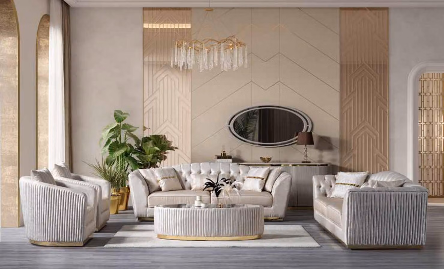 Tavolino bianco per il salotto Tavolino Tavolino moderno di design