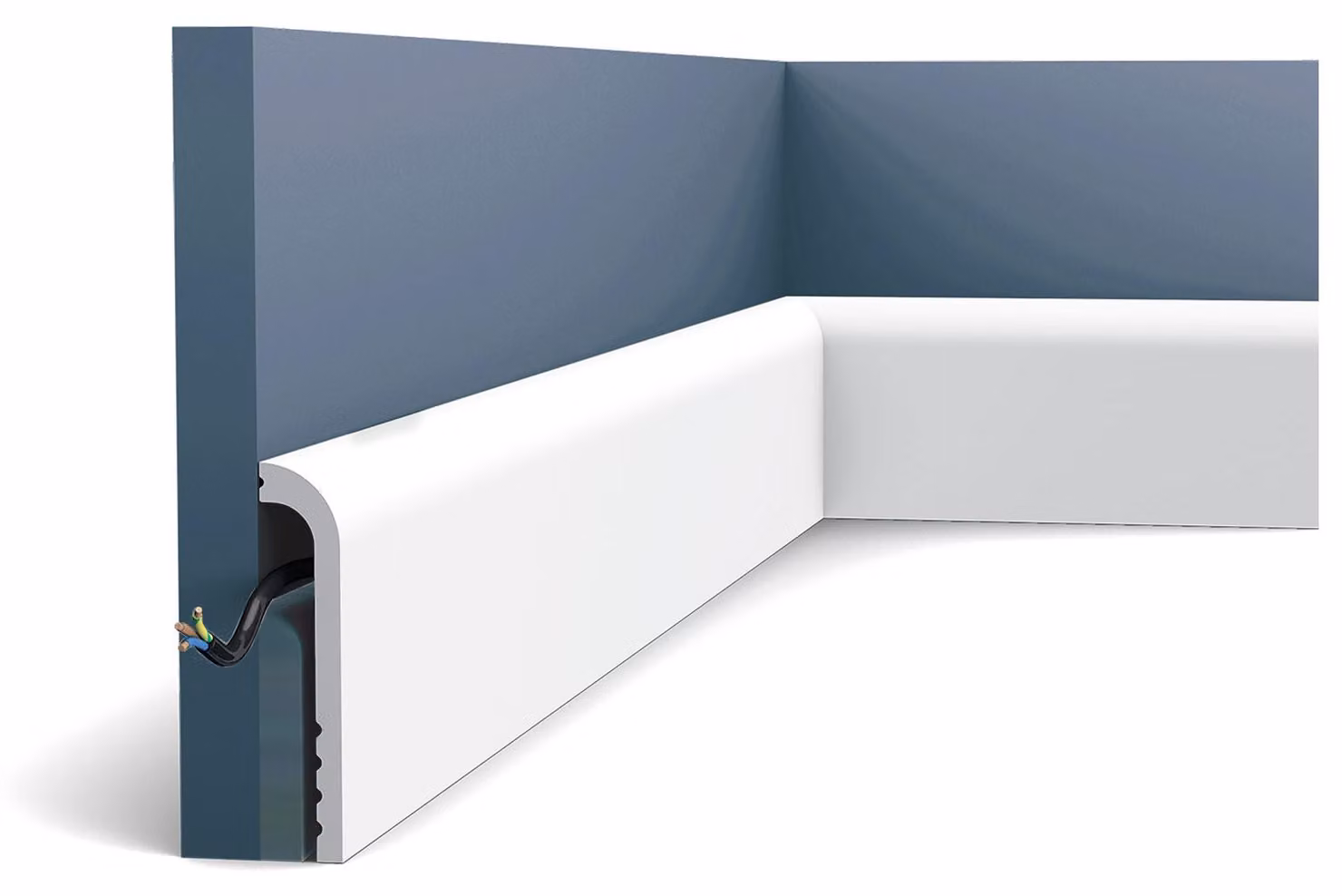 Battiscopa a pavimento Orac Decor SX185 stile classico 2 m