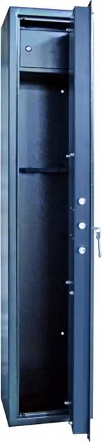 Armadio Portafucili Top Security Utilia con 7 Posti, Nero, L: 40 cm, P: 28 cm, H: 148 cm