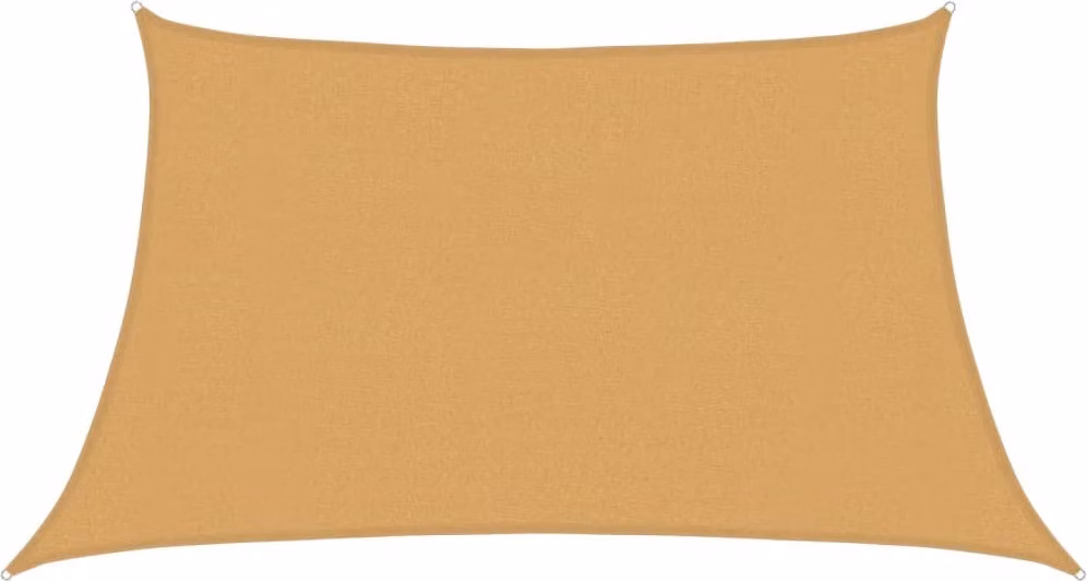 Vela Parasole 160 g/m² Trapezio Grigio Chiaro 3/4x2 m in HDPE