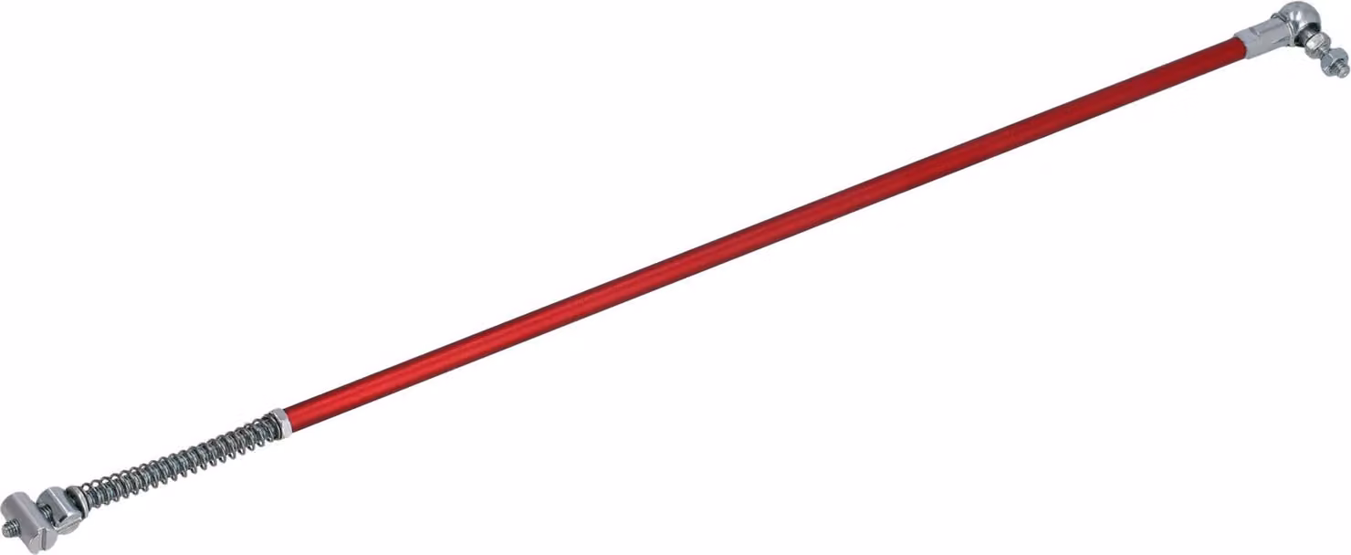 Racing Freno Levers 485mm, Cuscinetto a Sfera, Anodizzato Rosso - Per Simson S50, S51, S53, S60, S72