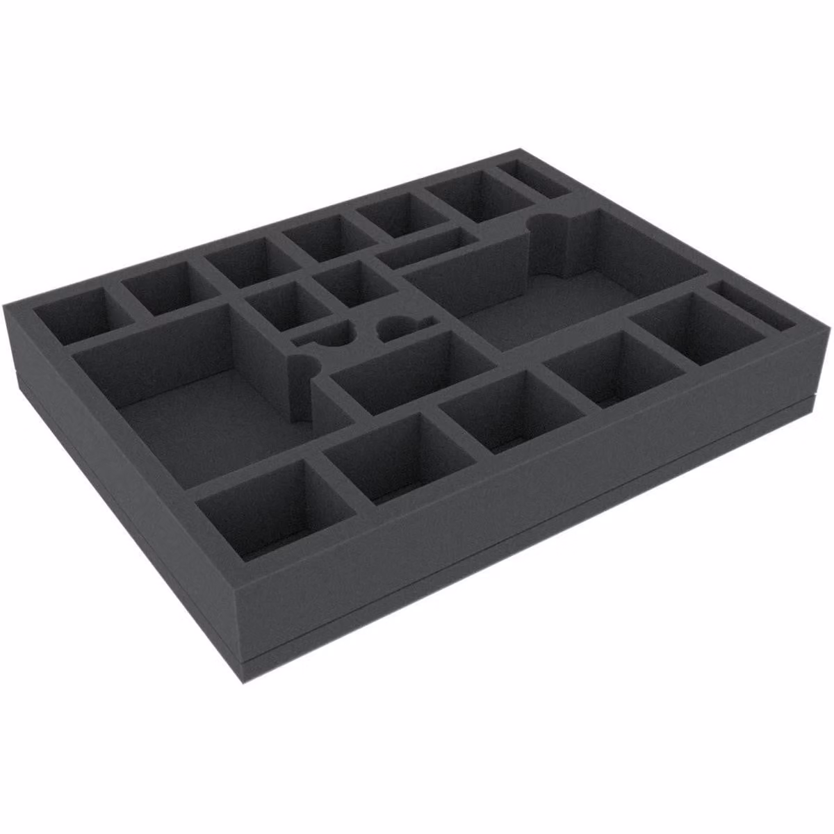 Inserto in schiuma 293x219x45 mm per giochi da tavolo con 21 scomparti