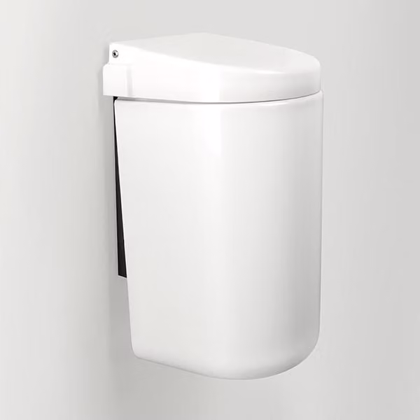 cestino pba, colore bianco 340x180x180mm