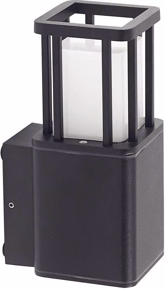 Lucande LED applique da esterno Dakil, nero, alluminio