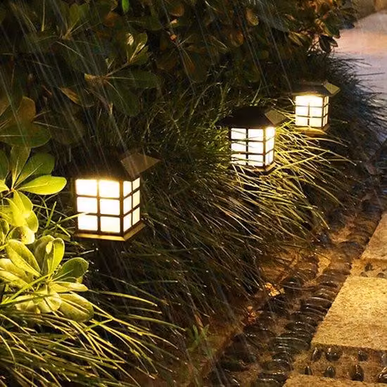 Illuminazione esterna, terrazza, giardino, prato, decorazioni