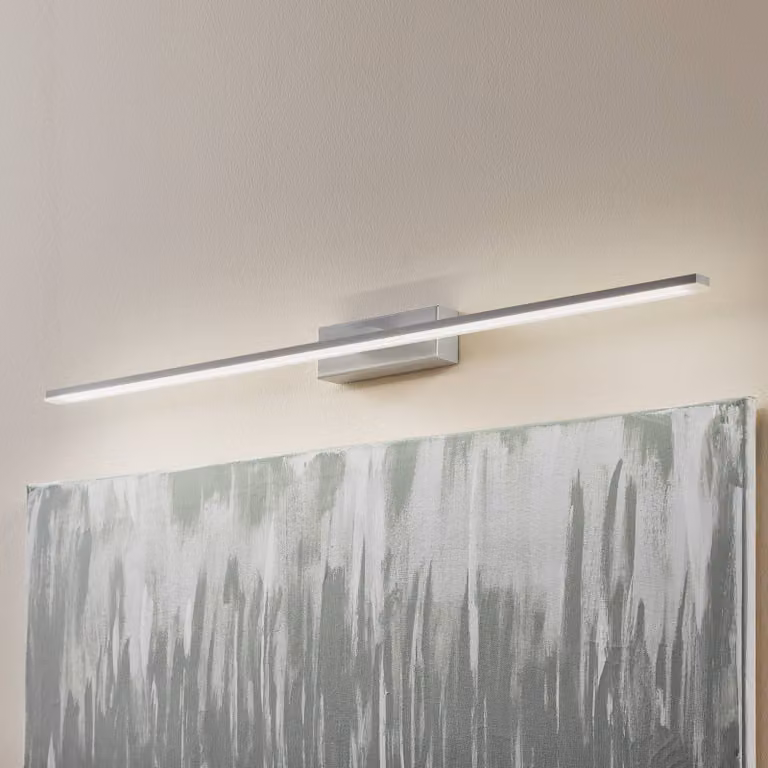 Applique da parete Miroir MCJ, Alluminio / Grigio / Zincato, Bagno, Alluminio, Moderno, Applique