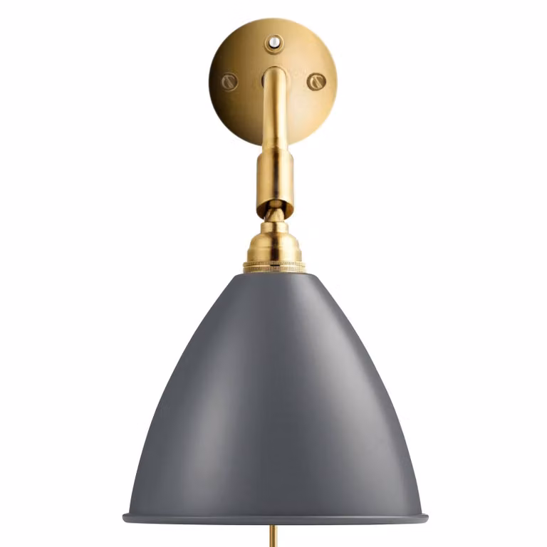GUBI Applique da parete di design Bestlite BL7, Alluminio / Grigio / Zincato, Soggiorno / Sala da pranzo, Metallo, Design, Applique