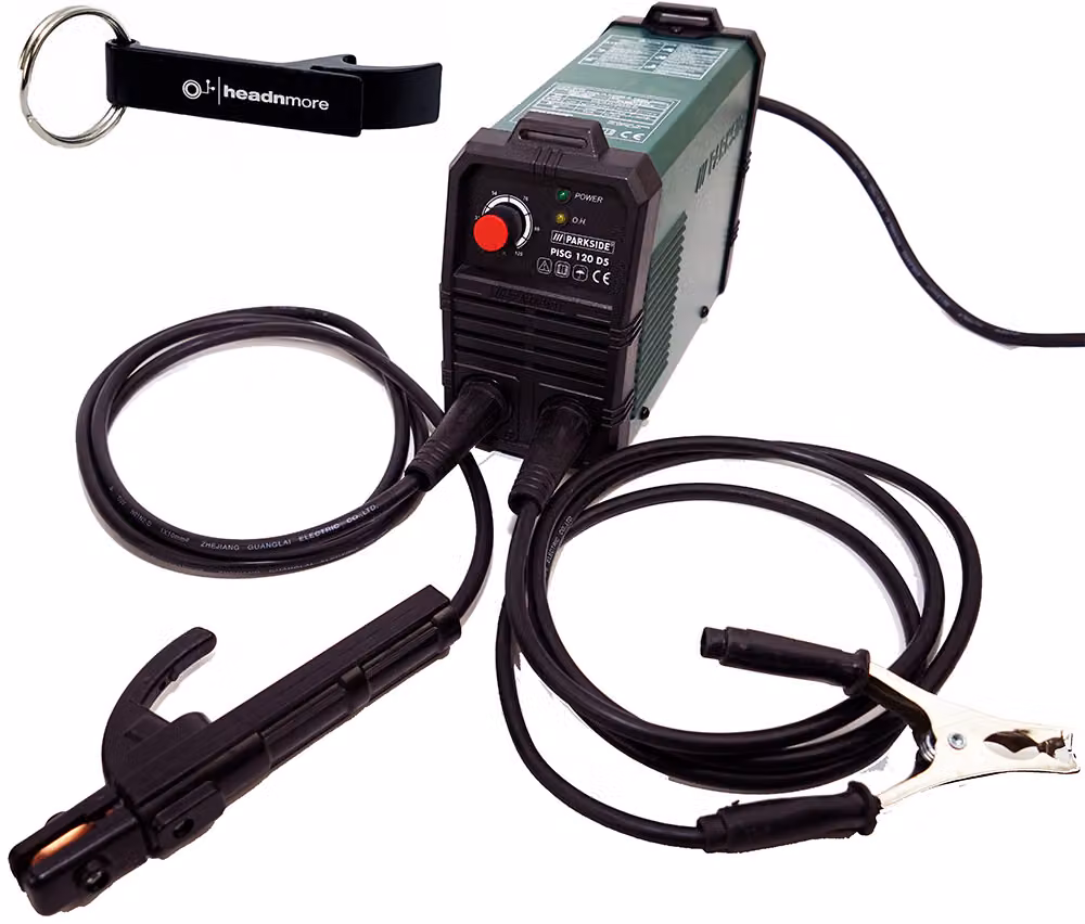 Saldatrice inverter PARKSIDE® PISG 120 / 120 A con accessori e visiera di protezione