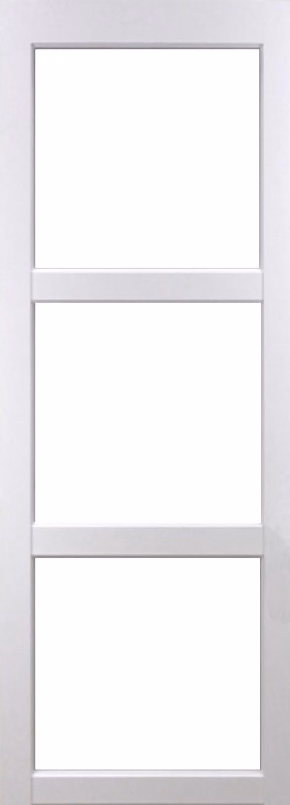 Porta scorrevole Kenya bianca con vetro trasparente H204 x L73 cm GD MENUISERIES