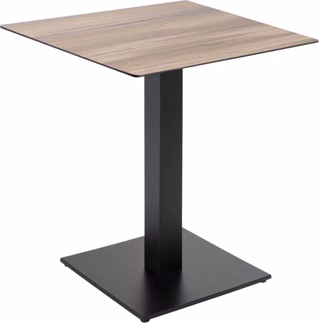 Oviala - Tavolo da pranzo 70 x 70 cm rivestimento in rovere scuro