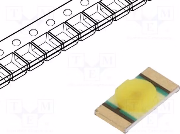 5 LED bianche LTW-216TS5, diodi LED SMD bianchi, 71÷180 mcd, SMD, 5 mA, 1206, 2,65÷3,2 V, 140°