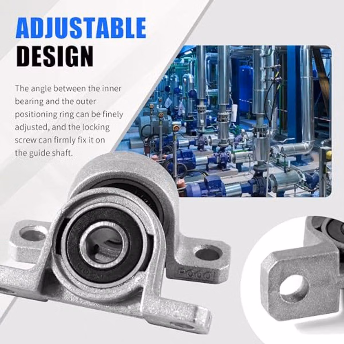 Seghe per alloggiamenti e supporti verticali per stampanti 3D e macchine da stampa - diametro interno di 10 mm - confezione da 4 pezzi