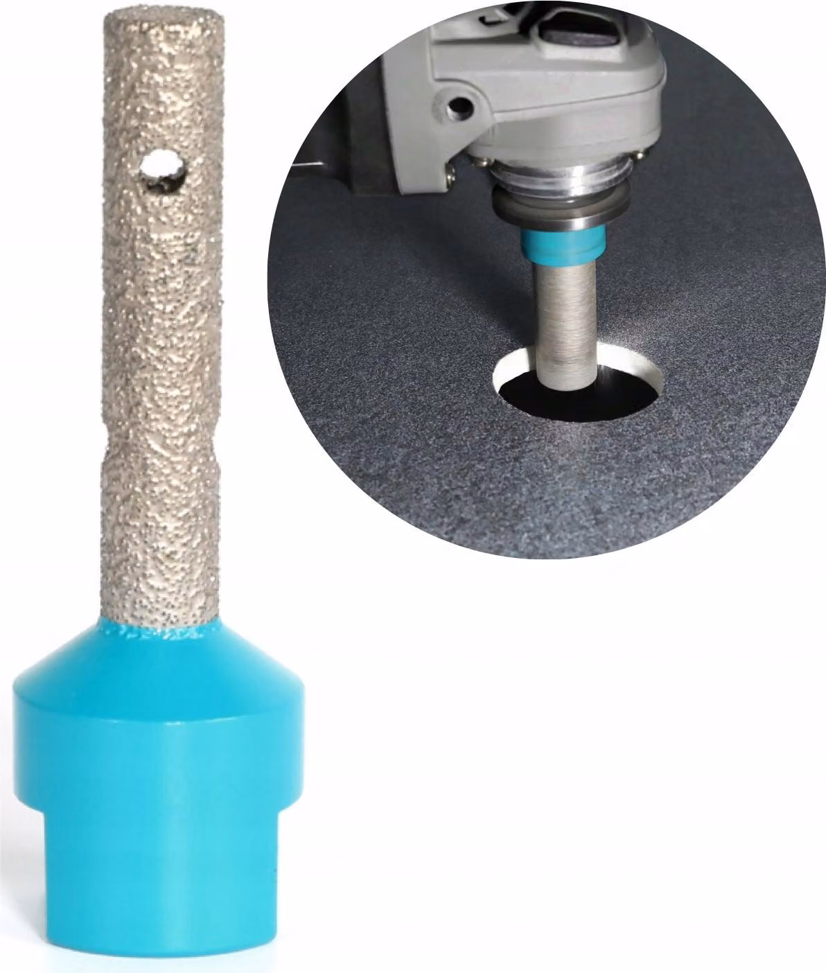 Bihui Tagliatori A Dita Diamantati Per Piastrelle Gres, Filettatura M14 10 Mm - Dmb10