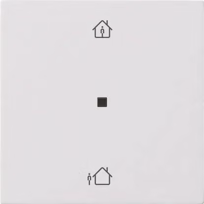 Pannello di comando Gira RF 1f, modalità riscaldamento, interruttore KNX a superficie, bianco puro 5106112