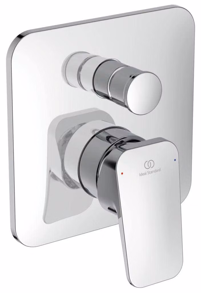 Miscelatore monocomando per bagno/doccia, finiture esterne in cromo