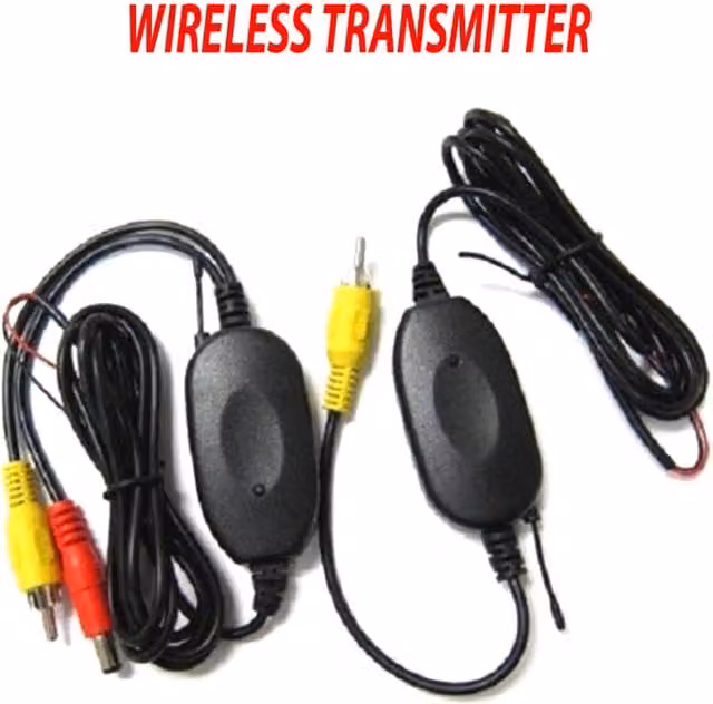 Kit RCA Trasmettitore e Ricevitore Video Wireless Wi-Fi per Telecamera Retromarcia Nero