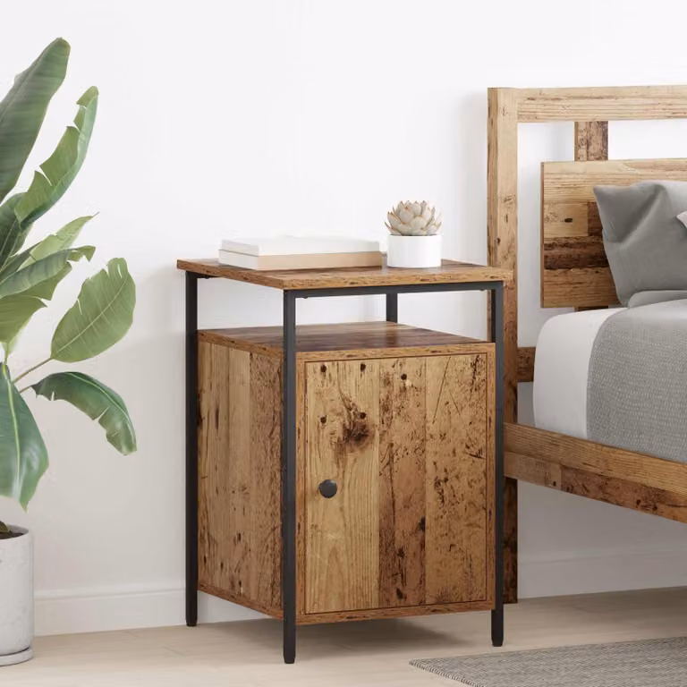 Armadio da notte vidaXL in legno vecchio marrone L 40 cm, P 42 cm, H 60 cm