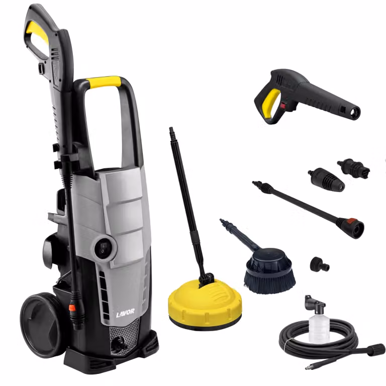 Idropulitrice compatta - 150 bar - 2100 watt - tubo flessibile da 8 metri - ideale per giardino e terrazzo