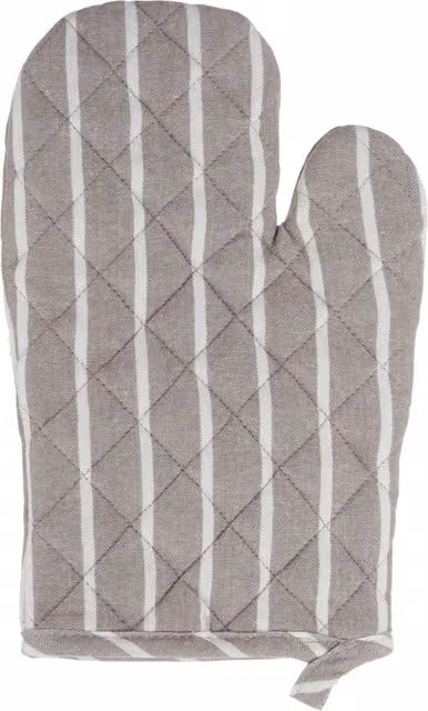 Guanto da forno KASANOVA in cotone multicolore con fantasia a righe chiare per adulti – 1
