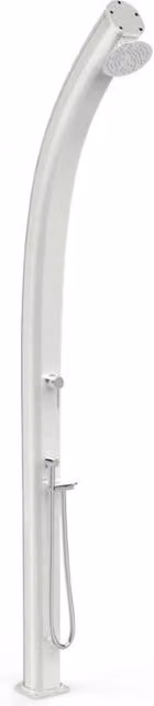 Doccia Tradizionale Jolly in Alluminio Arkema Design con Miscelatore Termostatico e Doccetta Mobile Colore Perla Bianca Cv-A545-Tl/9400