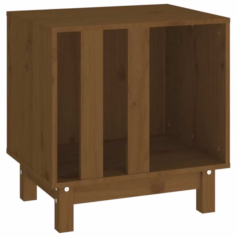 Casetta per Cani Ambra 50x40x52 cm in Legno Massello di Pino