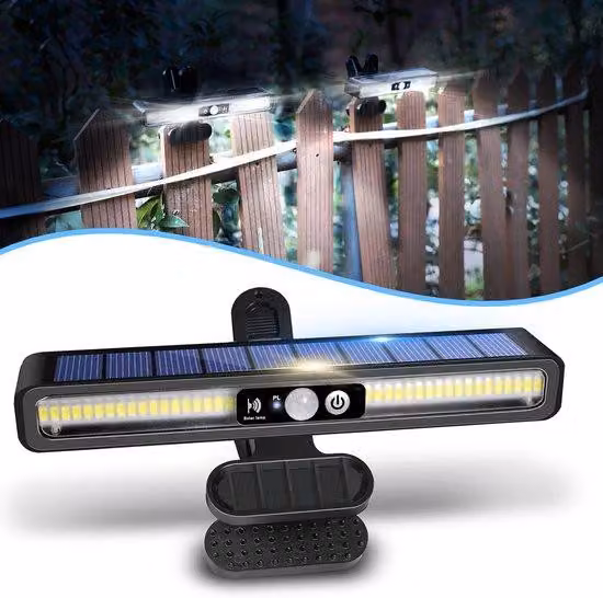 Lampada LED a energia solare orientabile, 36 LED, 6000 K, impermeabile, portatile, ideale per giardino, garage e campeggio