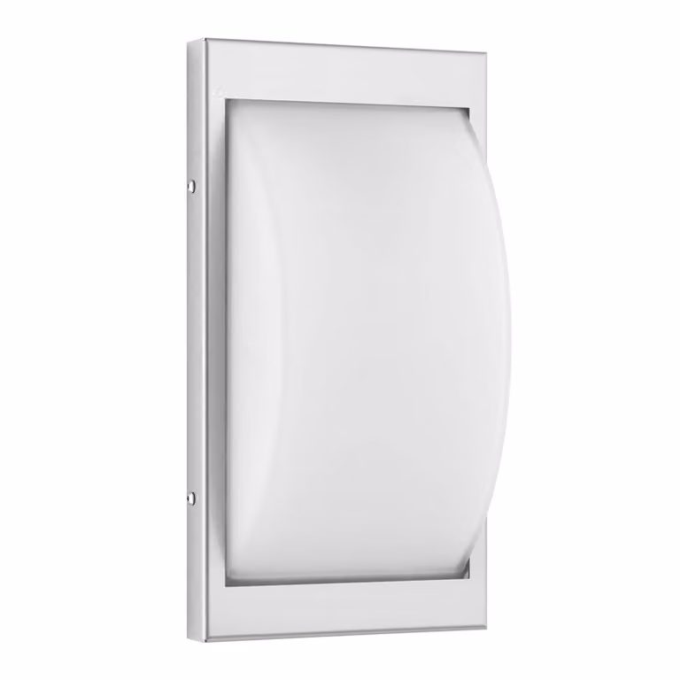 LCD Applique da esterno 068SEN, sensore, acciaio inox, 33 cm, E27 068SEN, Alluminio / Grigio / Zincato, Acciaio Inox, Moderno