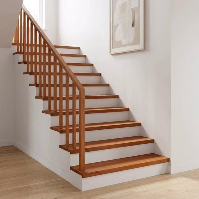 Set di 20 tappeti per scale vidaXL in legno di faggio, colore marrone, L: 70 cm, P: 25 cm, H: 2 cm