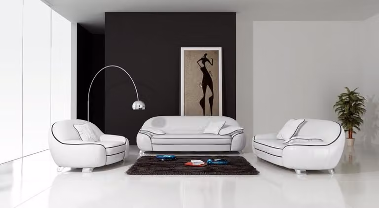 Ledersofa Couch Sofagarnitur 3+2 Sitzer Garnituren Design Modern Sofa Designer