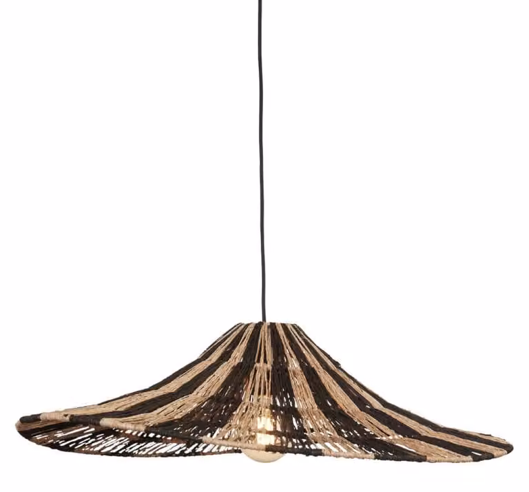 GOOD&MOJO - Lampada a sospensione Cuzco - Naturale - 65x65x20cm Lampada a sospensione - Lampada da tavolo - Lampada da soggiorno - Lampada da camera da letto - Soggiorno