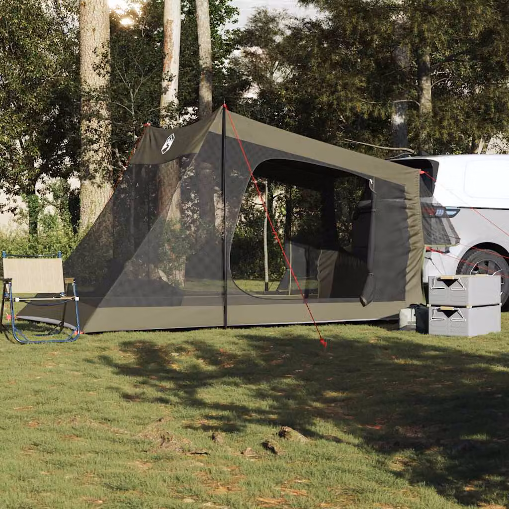 Tenda per auto vidaXL per 2 persone verde oliva impermeabile in poliestere