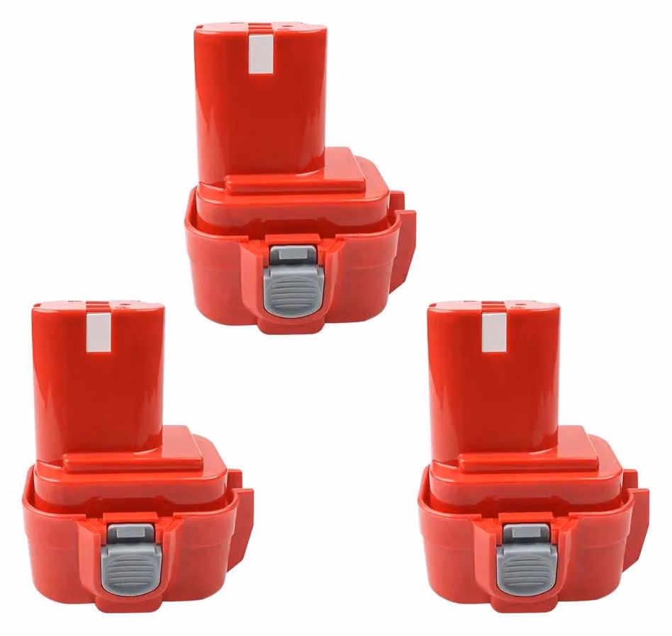 Batteria da 9,6V - Batteria per utensili PA09 - 4000mAh Ni-MH - Batteria di ricambio compatibile con i modelli 9120, 9122, 9134, 9135, 192596-6, 193099-3, 193156-7 - Confezione da 3 pezzi