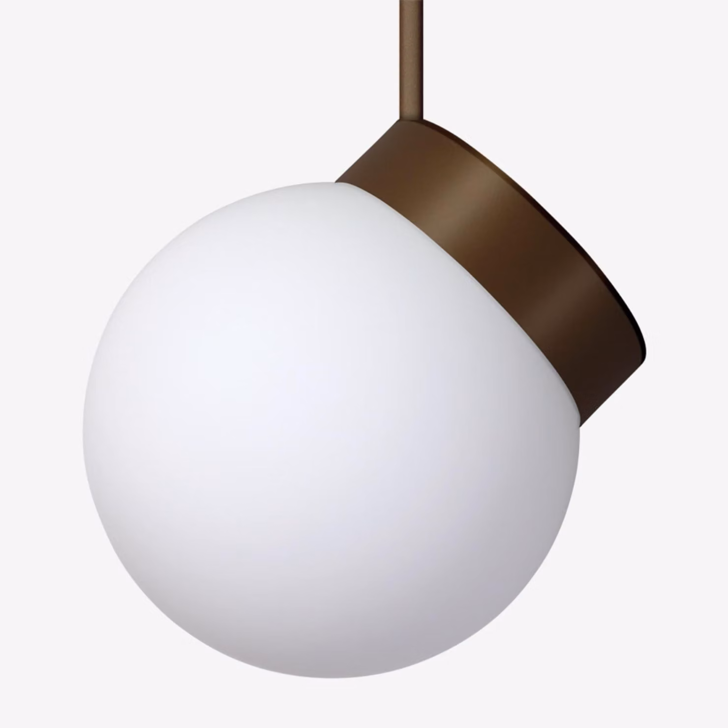 Lampada a sospensione LUCIS POLARIS ZTR 11,6 W LED 4000 K vetro bronzo opalino ZTR.L2.280.73
