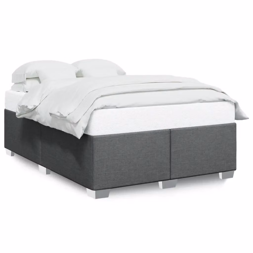 vidaXL Giroletto senza Materasso in Tessuto Grigio L: 160 cm, P: 200 cm – 2