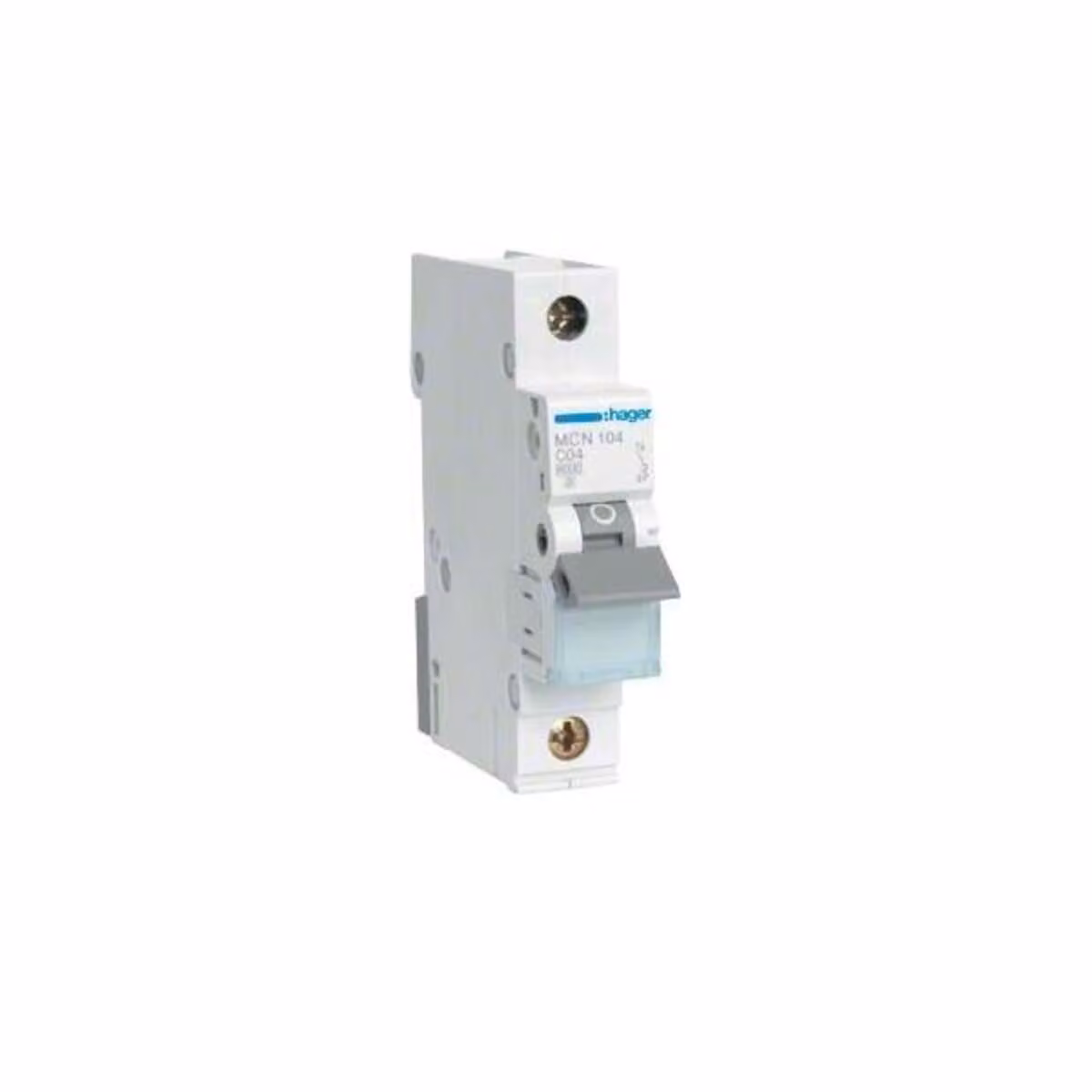 Interruttore miniaturizzato Hager a 1 polo C-4A, 6kA MCN104
