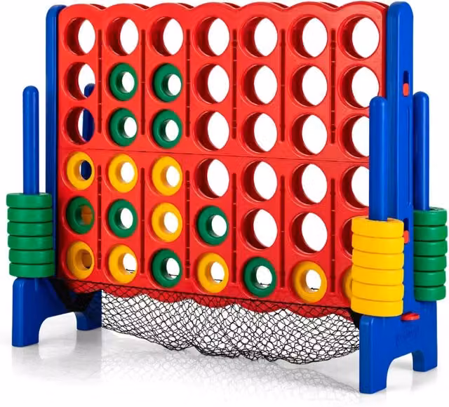 Gioco Forza 4 gigante da terra 119 x 42 x 104 cm ripristino rapido esterno interno in PP blu 20_0020952
