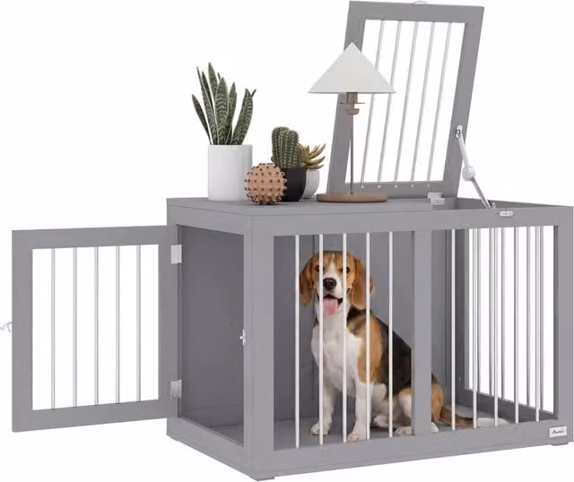 Gabbia per cani Minimal Grigio L: 80 cm, P: 50 cm, H: 56.5 cm – 1