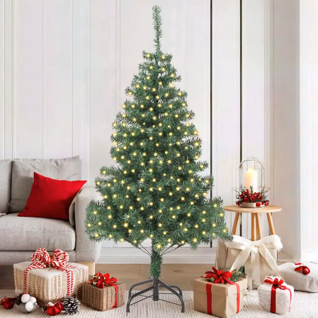 vidaXL Albero di Natale Verde 180 cm PVC