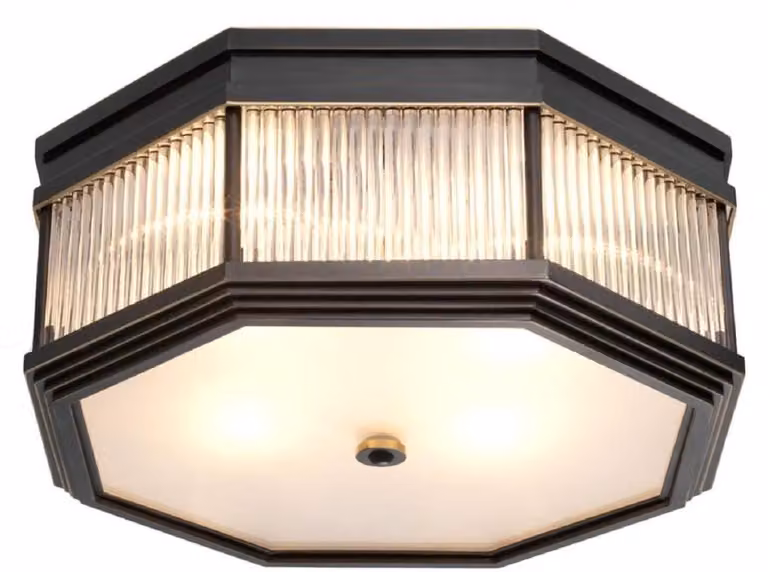 Casa Padrino plafoniera in bronzo 40,5 x 40,5 x h. 18 cm - Collezione Luxury