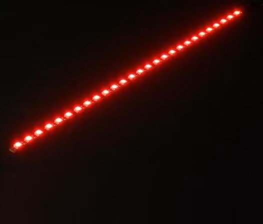 Nanoxia LED rigido 30 cm rosso