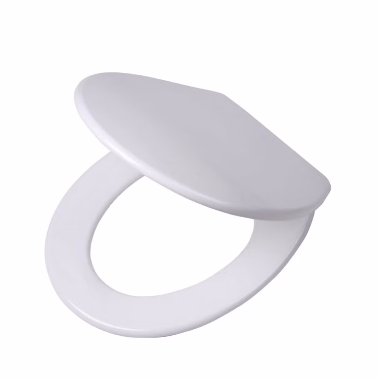 Sedile WC Tiger Boston Duroplast bianco/cromo, 252960346