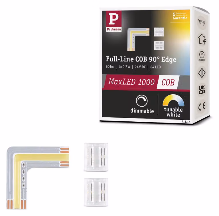 Paulmann MaxLED 1000: Striscia LED completa, con angolo di 90°