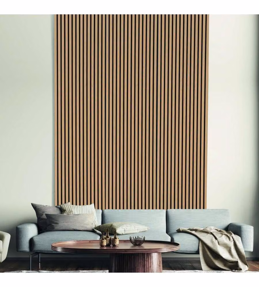 Pannello Fonoassorbente Acustico Effetto Rovere Naturale 2400x600 mm - Dr. C
