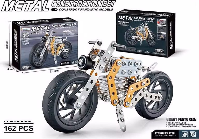 Kit in metallo Moto 162 pezzi