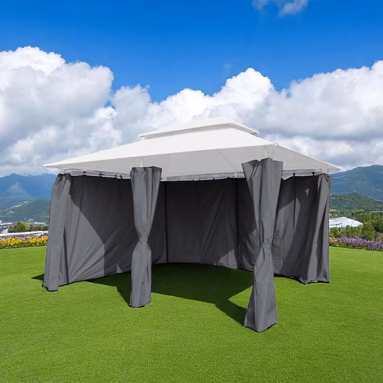 Solidchoice - Set di 2 pannelli laterali impermeabili per gazebo - 400 cm e 300 cm