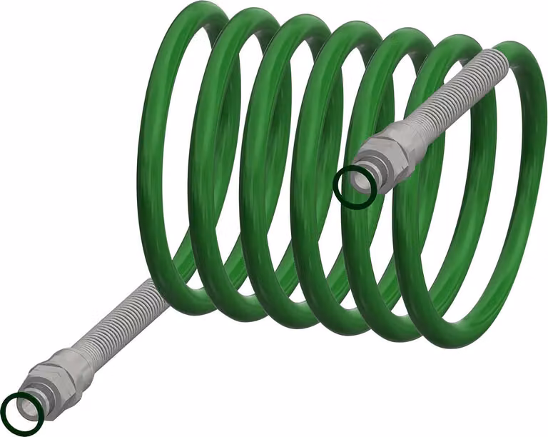 KWC AR Spiralschlauch, G1/4BxG1/4B, für Augendusche, 2000105844