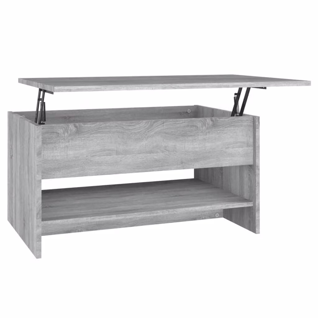 Tavolino da Salotto Grigio Sonoma 80x50x40 cm Legno Multistrato