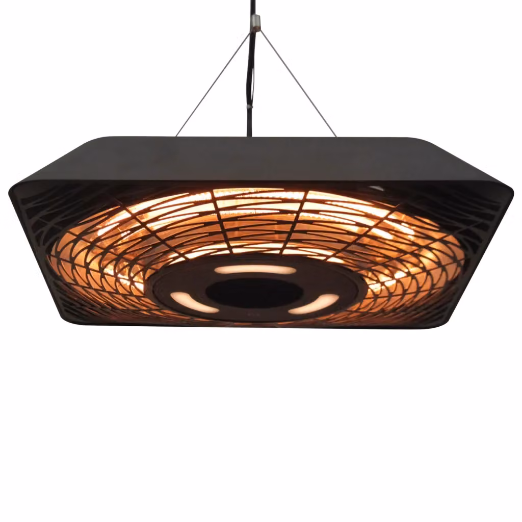 Riscaldatore a Infrarossi Minimal 2000W Nero – 2