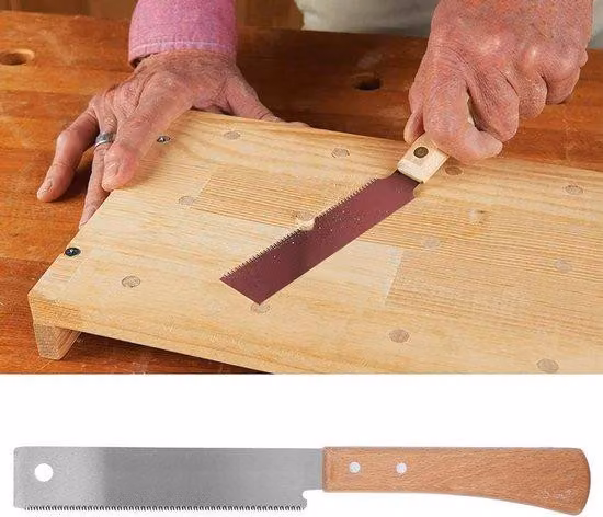 Piccola sega per legno 300 mm con manico in legno - piccola sega giapponese di precisione