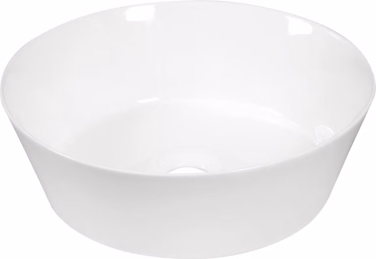 Kerra | Lavabo - Lavabo da appoggio Kr-79 - 36X12 Cm - Bianco lucido - Design moderno - Vetroceramica di alta qualità